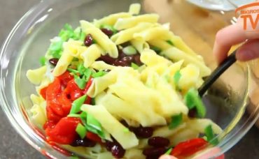 Meksika Fasulyeli Makarna Salatası Tarifi