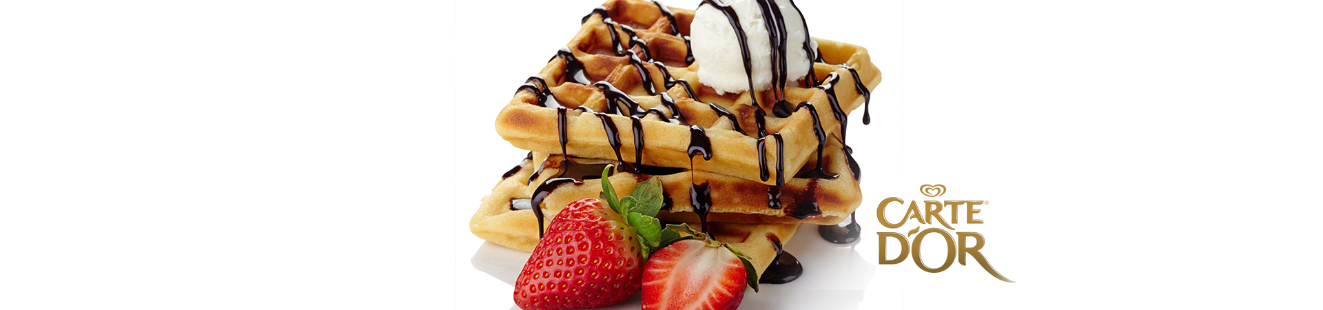 Dondurmalı ve Çilekli Waffle Tarifi