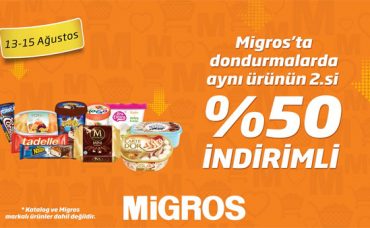 Migros’ta Dondurmalarda Aynı Ürünün 2.si %50 İndirimli