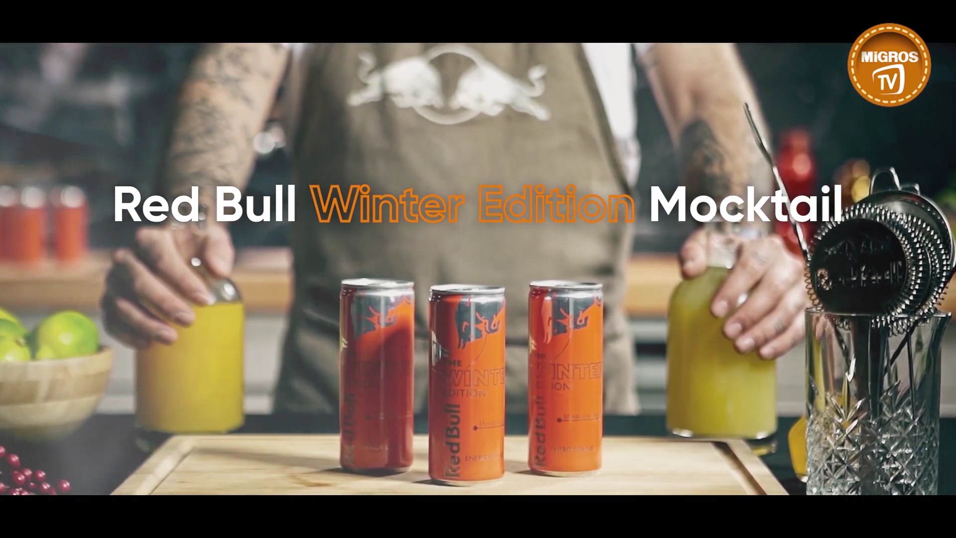 Red Bull Winter Edition Mocktail