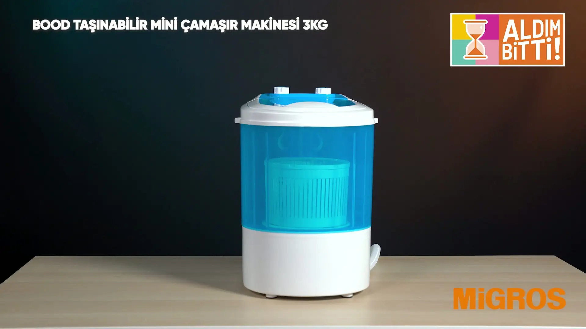 Bood Taşınabilir Mini Çamaşır Makinesi 3KG