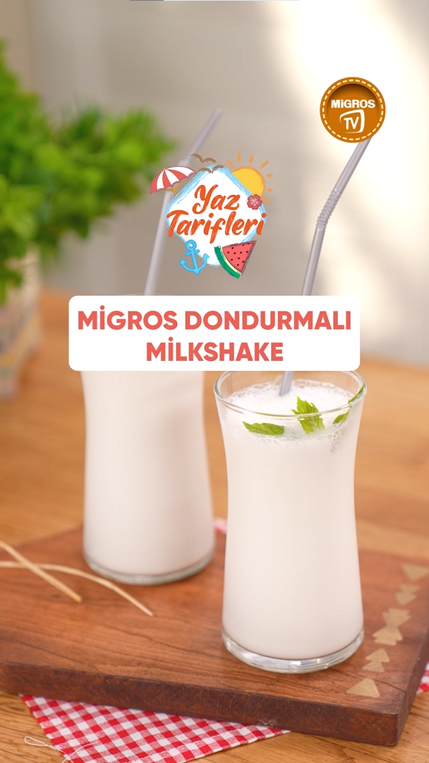 Migros Dondurmalı Milkshake Tarifi