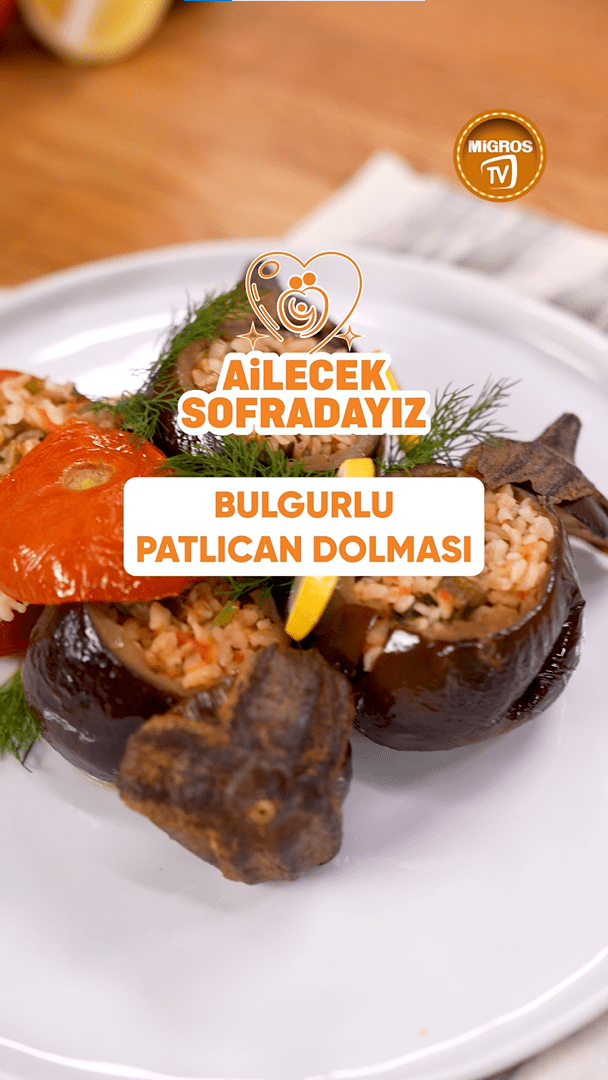 Bulgurlu Patlıcan Dolması Tarifi