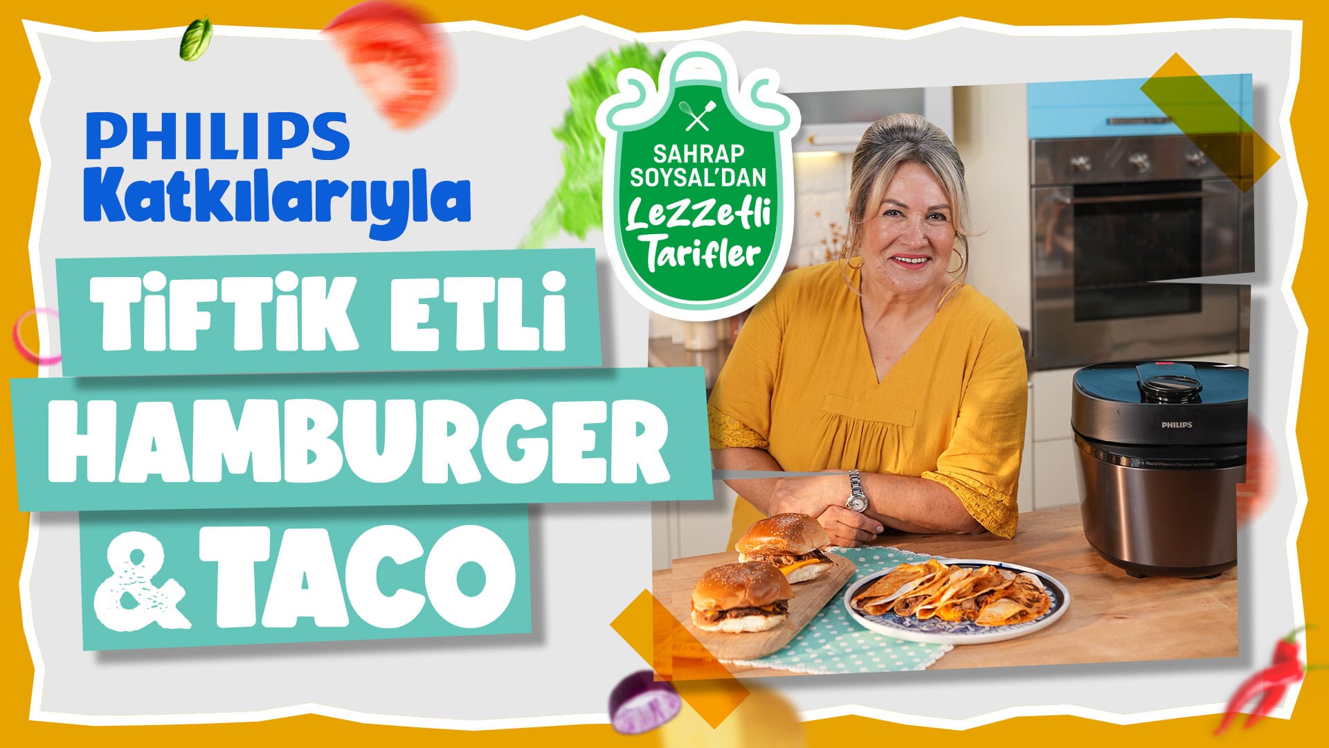 Philips Katkılarıyla; Tiftik Etli Burger & Taco Tarifi