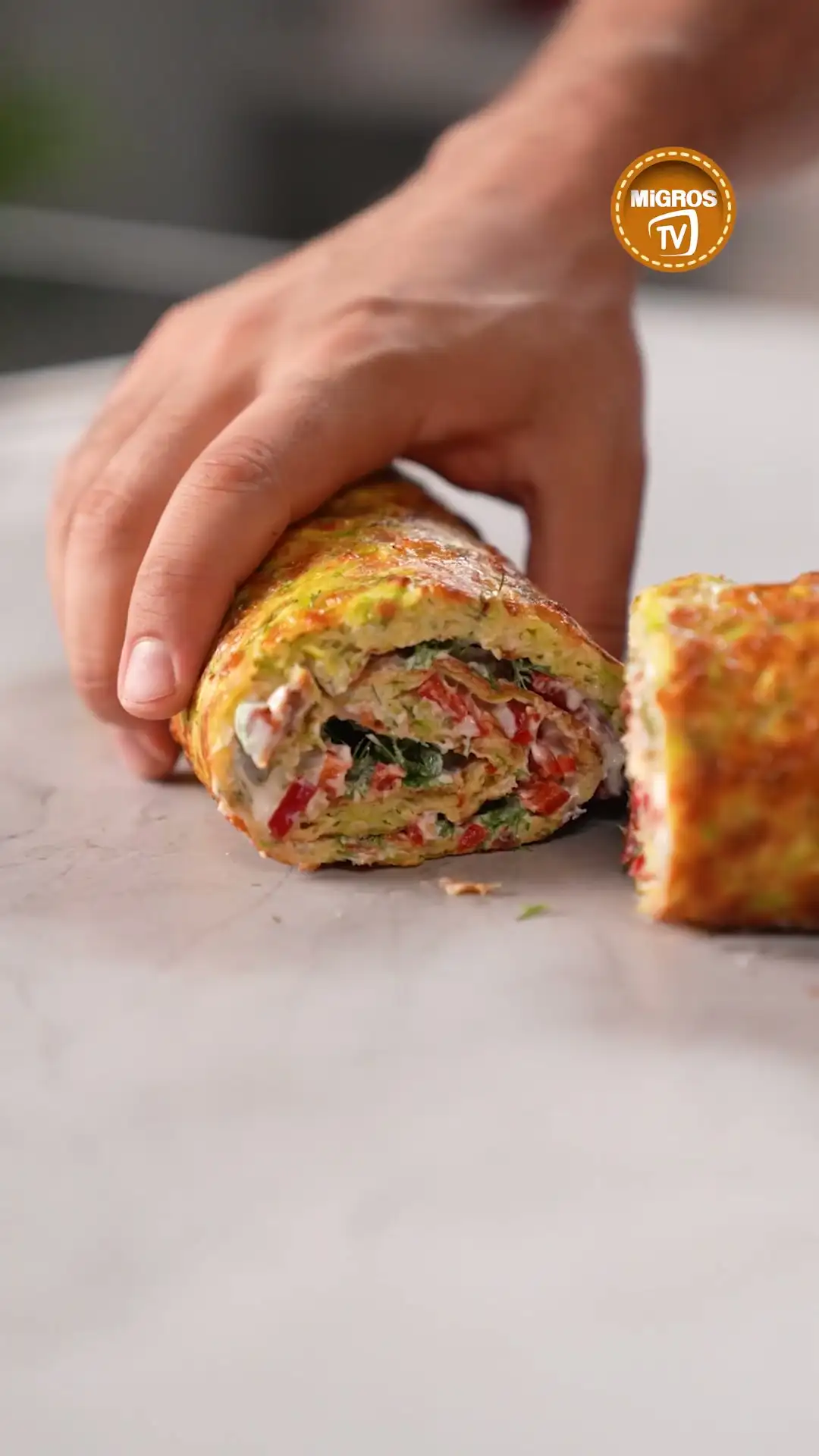 Lezzetine Doyum Olmayacak Labneli Kabak Rulo Tarifi