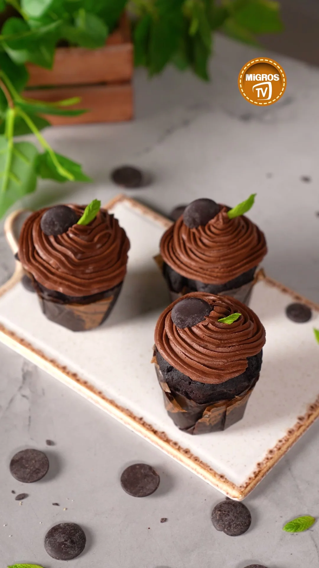 Lezzetinden Kabaran Çikolatalı Cupcake