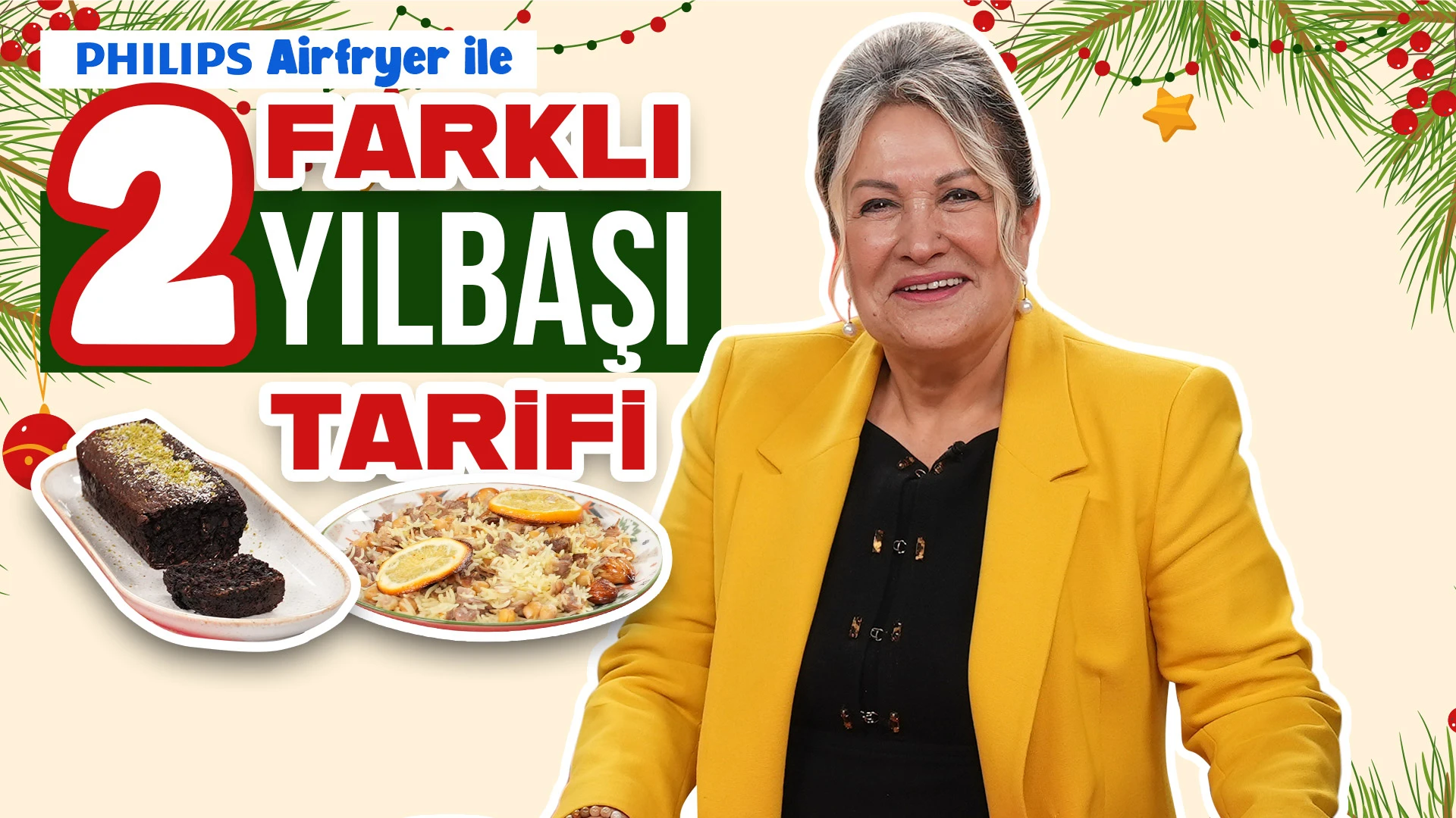 Philips Airfryer ile Yılbaşı Sofrasına Özel: Hindili Portakallı Pilav & Yulaflı Browni Tarifi!