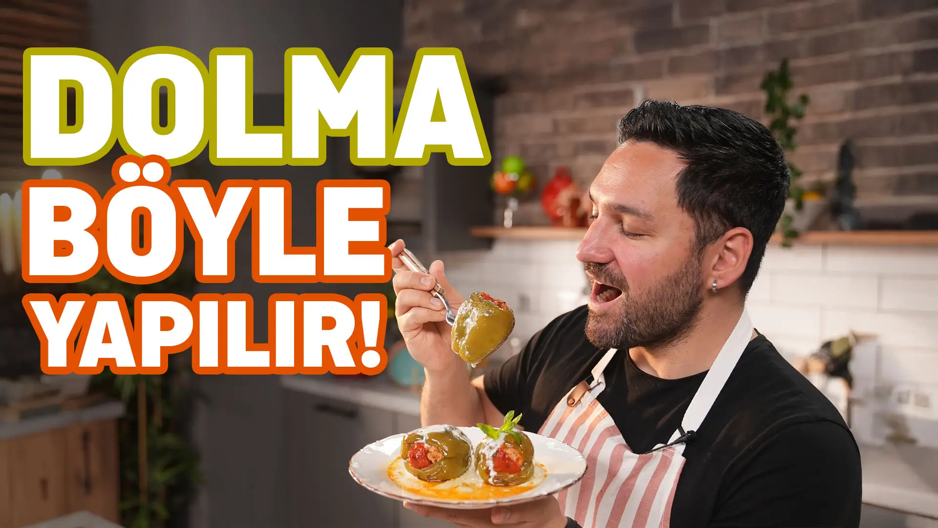 Ege Usulü Zeytinyağlı Kıymasız Biber Dolması | Fırında Muhteşem Lezzet!