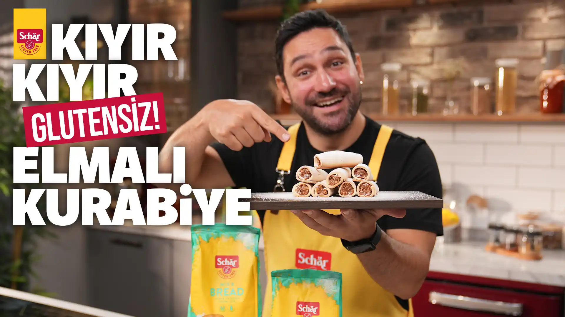 Glutensiz Elmalı Kurabiye Tarifi | Çayın Yanına En Pratik ve Nefis Kurabiye!