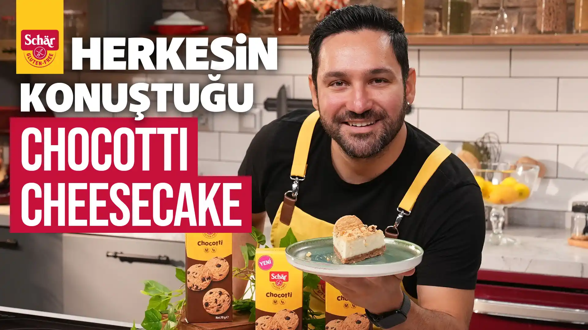 Glutensiz Cheesecake Tarifi | Schar Chocotti ile Nefis Çikolatalı Taban